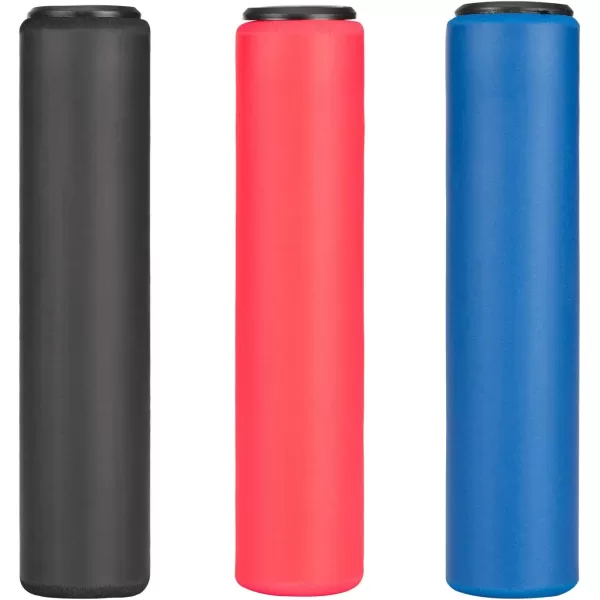 imageRock BROS Bike Handle Grips Foam Comfortable Shock Absorption Bike Handlebar Grips Suit for BMX Mountain MTB Beach Cruiser Scooterblack
