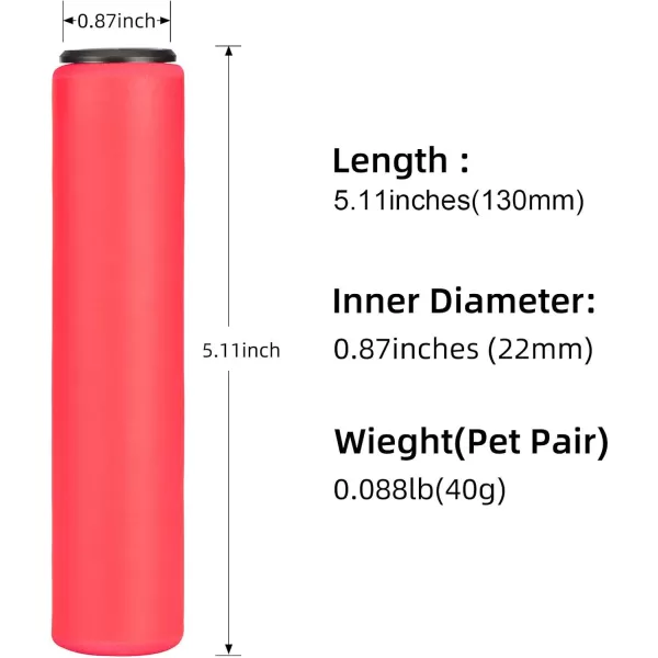 imageRock BROS Bike Handle Grips Foam Comfortable Shock Absorption Bike Handlebar Grips Suit for BMX Mountain MTB Beach Cruiser Scooterred
