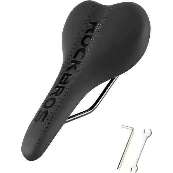 imageROCKBROS Bike Seat Bicycle Seat Comfortable Gel Bicycle Saddle for Men and Women Waterproof Bike Saddle Exercise Bike Seat for BMX MTB ampamp Road Bike