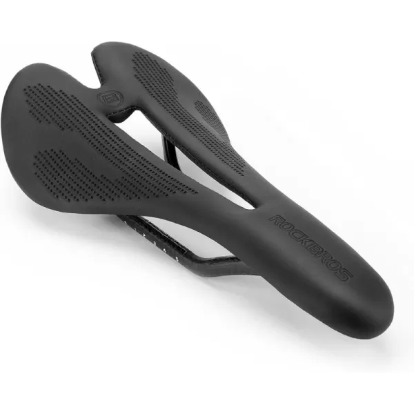 imageROCKBROS Bike Seat Lightweight Carbon Fiber Bike Saddle Comfortable Road Bike Seat Bicycle Accessories for Men Women Pneumatic Cycling Saddle Cushion Shock Absorbing for Road MTB Mountain Bikes103MM Width