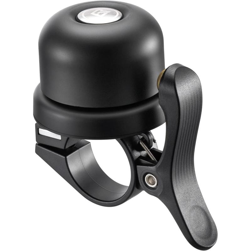 imageROCKBROS Bike Bell for Apple AirTag Hidden Bike Mount Bike AirTag Holder GPS Tracker Bike Bell AntiTheft for Adults Suitable for 087222 1254 125318mm Diameter HandlebarBlack