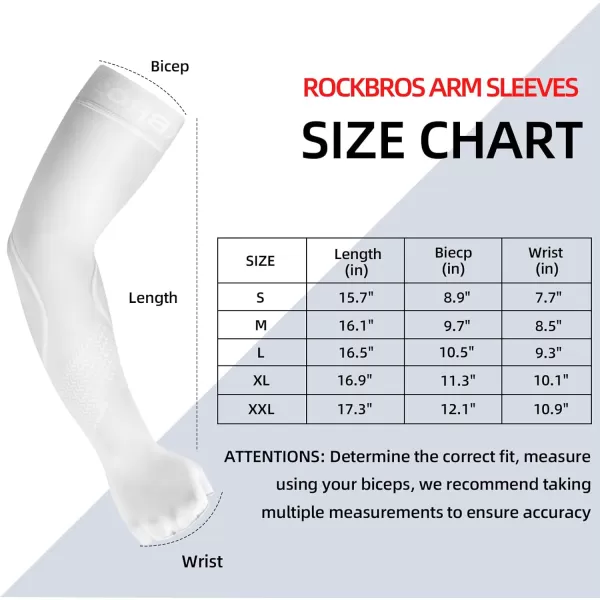 imageCooling Arm Sleeves for Men Women UV Protection Sun Sleeves to Cover Arm Tattoo HandWhite