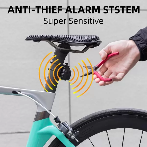 imageROCKBROS 115dB Bike Alarm Vibration Motion Sensor Waterproof Motorcycle Alarm2 pieces