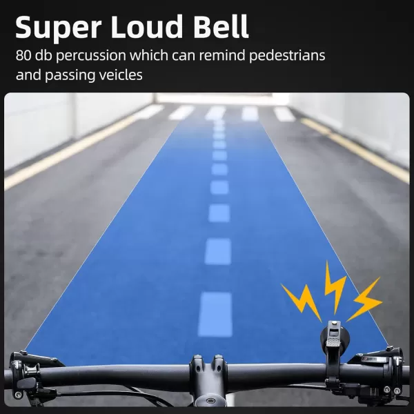 imageROCKBROS Bike Bell Classic Bicycle Bell Mountain Bike Bells for Adults with Loud Sound and Fit for 087125in222318mm Bicycle HandlebarsGolden