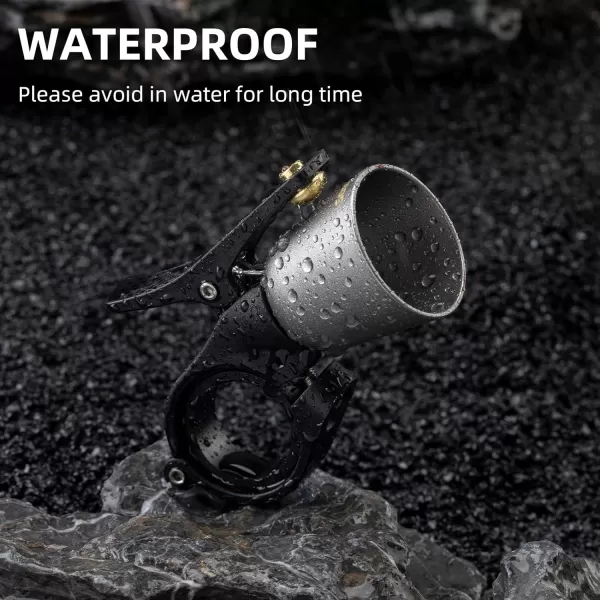 imageROCKBROS Bike Bell Classic Bicycle Bell Mountain Bike Bells for Adults with Loud Sound and Fit for 087125in222318mm Bicycle HandlebarsTitanium