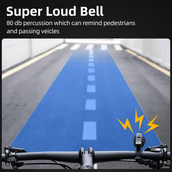 imageROCKBROS Bike Bell Classic Bicycle Bell Mountain Bike Bells for Adults with Loud Sound and Fit for 087125in222318mm Bicycle HandlebarsTitanium