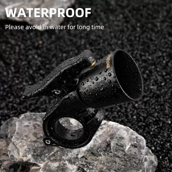 imageROCKBROS Bike Bell Classic Bicycle Bell Mountain Bike Bells for Adults with Loud Sound and Fit for 087125in222318mm Bicycle HandlebarsWoodpeckerBlack