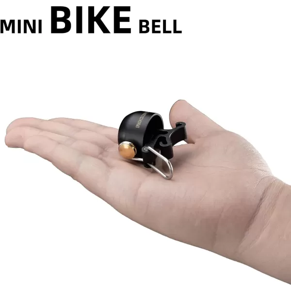 imageROCKBROS Bike Bell Classic Bicycle BellLoud Sound 100dB Bike Bells for Adults Kids Fit for 087134in Bicycle HandlebarsRoad Mountain Bike AccessoriesBlack