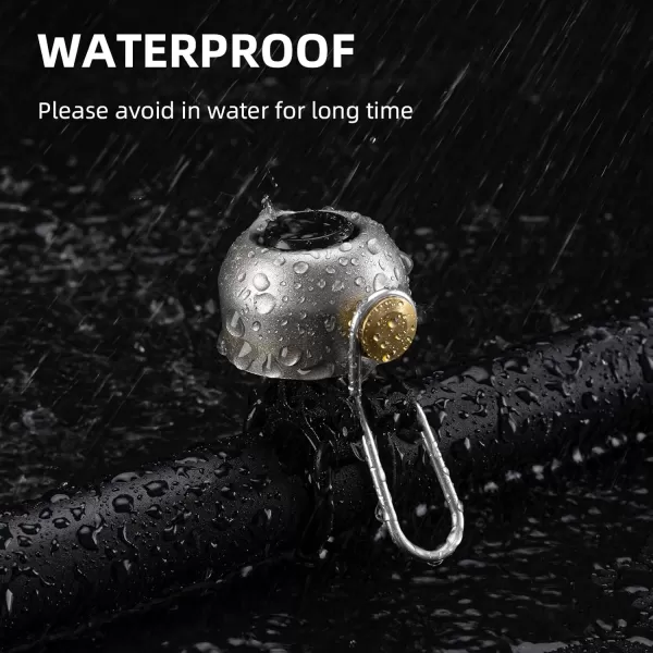 imageROCKBROS Bike Bell Classic Bicycle BellLoud Sound 100dB Bike Bells for Adults Kids Fit for 087134in Bicycle HandlebarsRoad Mountain Bike AccessoriesTitanium