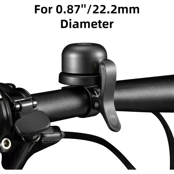 imageROCKBROS Bike Bell for Apple AirTag Hidden Bike Mount Bike AirTag Holder GPS Tracker Bike Bell AntiTheft for Adults Suitable for 087222 1254 125318mm Diameter HandlebarBlack