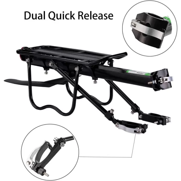 imageROCKBROS Bike Bicycle Cargo Rack Rear Bike Rack for Back of Bike Carrier Rack with Fender Quick Release Mountain Road Bicycle Rear Racks 110165 lbs Capacity Universal