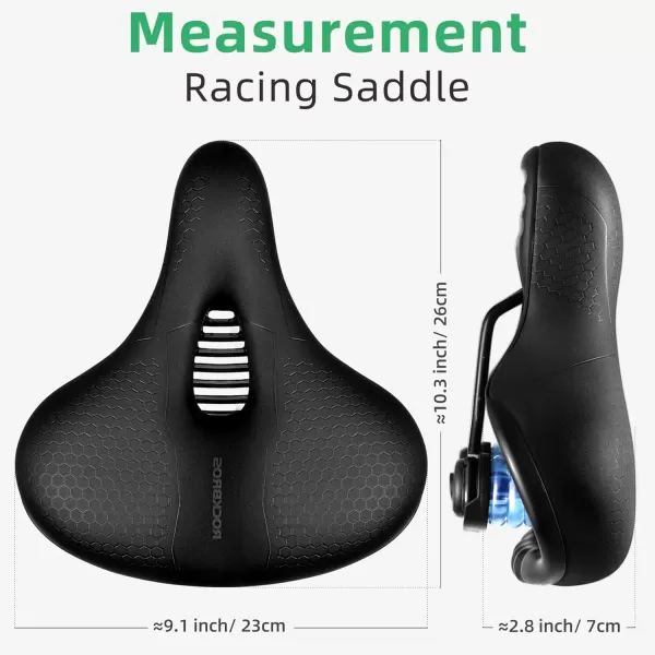 imageROCKBROS Bike Seat Memory Foam Bike Saddle Comfortable Waterproof for City Mtb Racing BikesLeisure