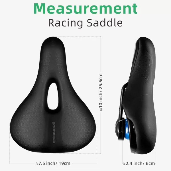 imageROCKBROS Bike Seat Memory Foam Bike Saddle Comfortable Waterproof for City Mtb Racing BikesMtb