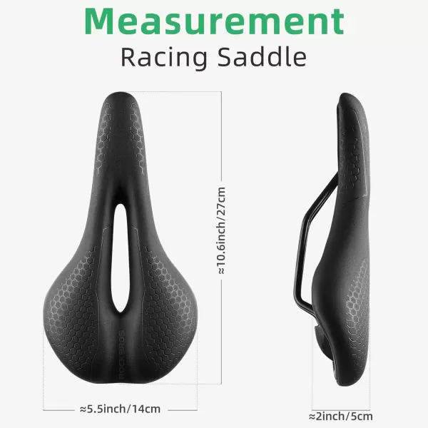 imageROCKBROS Bike Seat Memory Foam Bike Saddle Comfortable Waterproof for City Mtb Racing BikesRacing