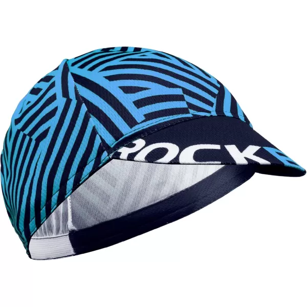 imageROCKBROS Cycling Cap Sun Visor Ployester Breathable Hat for Men Women Motorcycle Caps Road Mountain BikeZebra Blue