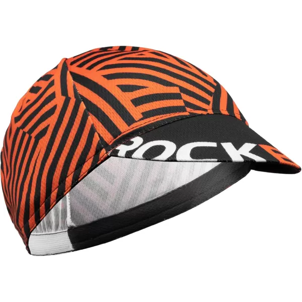 imageROCKBROS Cycling Cap Sun Visor Ployester Breathable Hat for Men Women Motorcycle Caps Road Mountain BikeZebra Orange