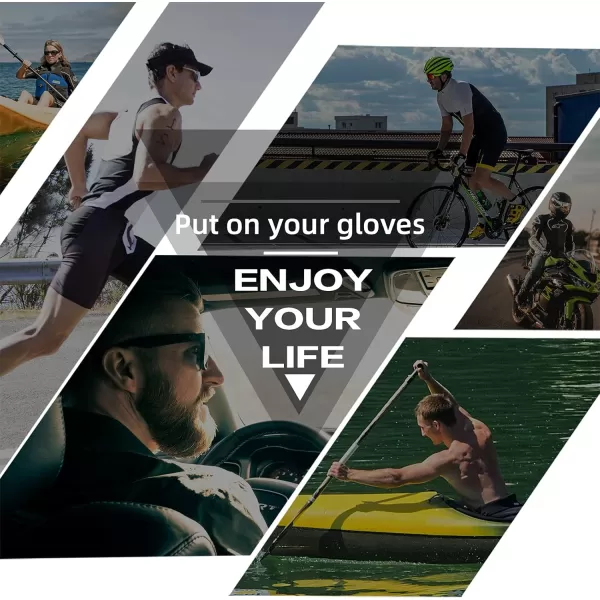 imageROCKBROS Cycling Gloves Bike Gloves Biking Gloves for Men and Women Half Finger MTB Road Bicycle Gloves  Absorbing Gel Pad AntiSlip Breathable Motorcycle Mountain Bike Gloves UnisexUS SAsian M