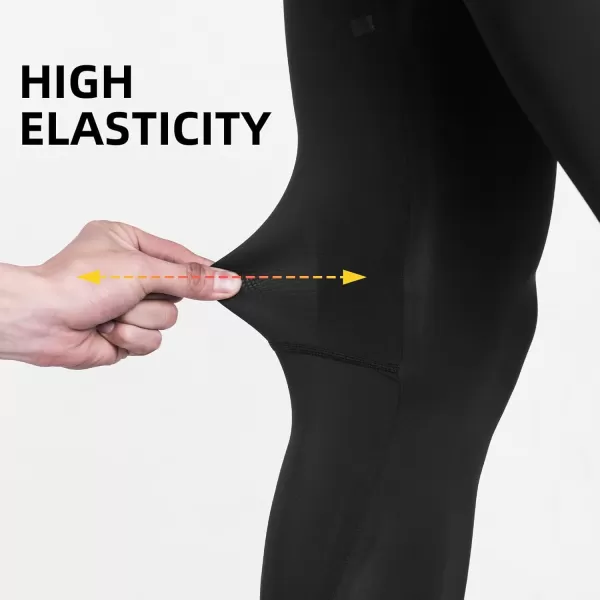 imageROCKBROS Cycling Leg Sleeve Basketball Full Leg Compression Sleeve UV Protection Cooling Long Leg Sleeves for Men Women