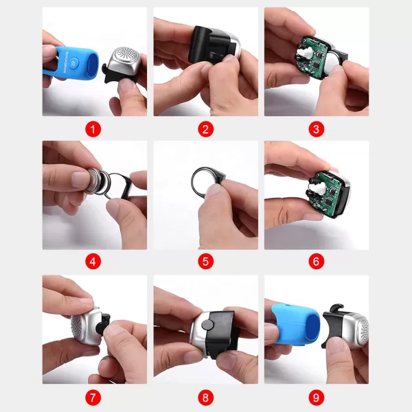 imageROCKBROS Electra Bike Bell Electric Cycling Bells Horn Bicycle Horns WaterResistant Bike BellsBlack