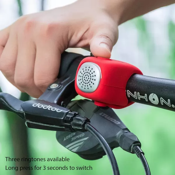 imageROCKBROS Electra Bike Bell Electric Cycling Bells Horn Bicycle Horns WaterResistant Bike BellsBlack