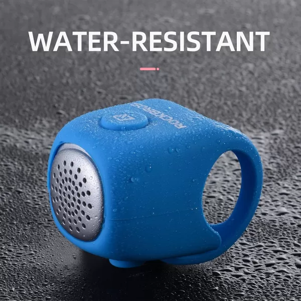 imageROCKBROS Electric Bike Horn 90 dB Electra Bike Bell Loud Bike Horn Electronic for Adults Kids Bicycle BellsRed