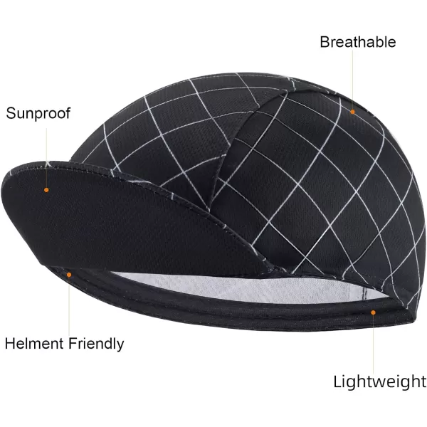 imageROCKBROS Mens Cycling Cap Breathable Sun Proof Helmet Liner HatBlack