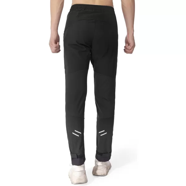 imageROCKBROS Mens Cycling Pants Mountain Bike Pants QuickDry Biking Pants for Running Hiking Outdoor SportsBlack