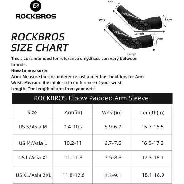 imageROCKBROS Mens Elbow Pads Arm Sleeves UPF50 UV Protection Basketball Shooter Sleeves Elbow Compression Cooling Sleeves