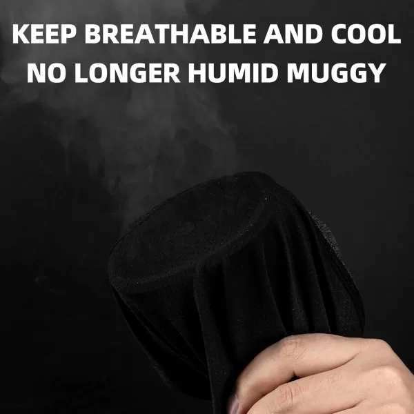 imageROCKBROS Summer Balaclava Face Mask Cooling Neck Gaiter Breathable Face Covering Motorcycle Cycling for Men WomenBlack