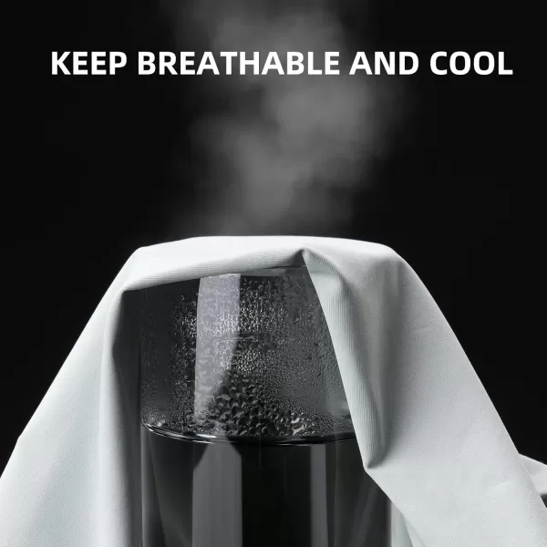 imageROCKBROS Summer Balaclava Face Mask Cooling Neck Gaiter Breathable Face Covering Motorcycle Cycling for Men WomenLight Grey