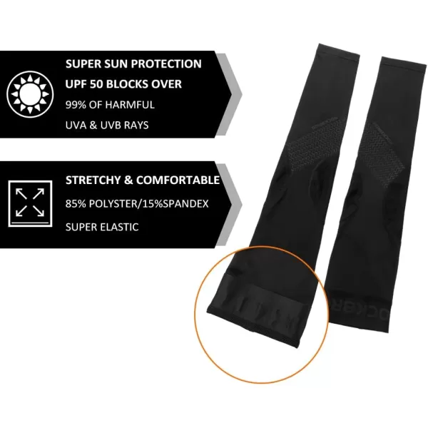 imageROCKBROS Sun Protection Arm Sleeves Cooling Running Golf Fishing Cycling Arm SleevesBlack5