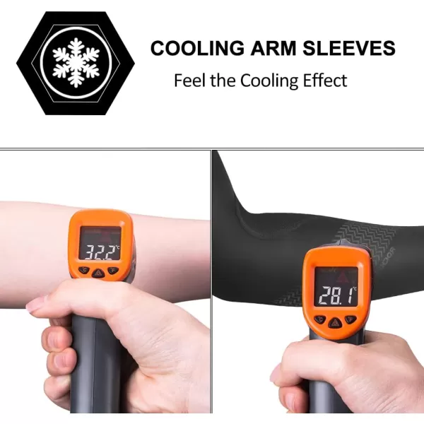 imageROCKBROS Sun Protection Arm Sleeves Cooling Running Golf Fishing Cycling Arm SleevesBlack5
