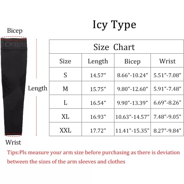 imageROCKBROS Sun Protection Arm Sleeves Cooling Running Golf Fishing Cycling Arm SleevesBlack5