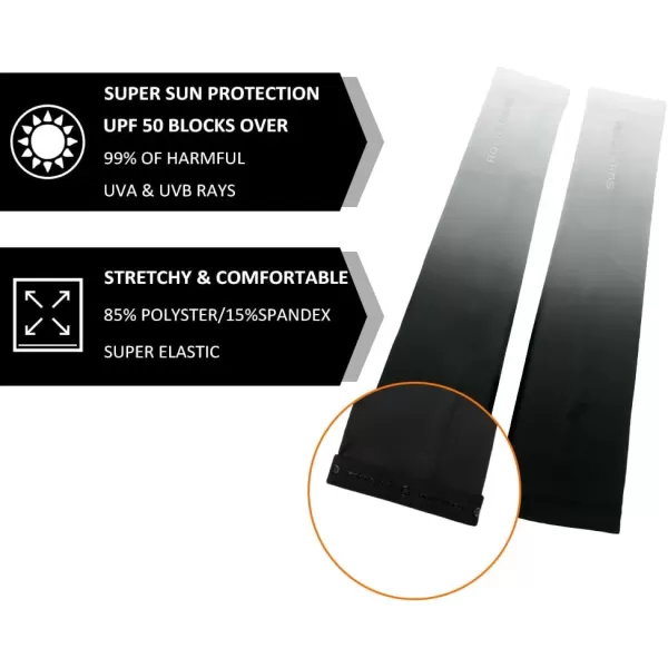 imageROCKBROS Sun Protection Arm Sleeves Cooling Running Golf Fishing Cycling Arm SleevesBlack8