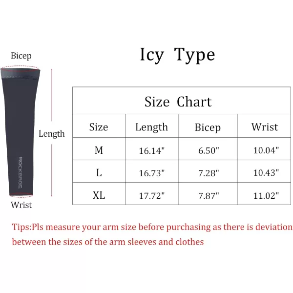 imageROCKBROS Sun Protection Arm Sleeves Cooling Running Golf Fishing Cycling Arm SleevesGrey