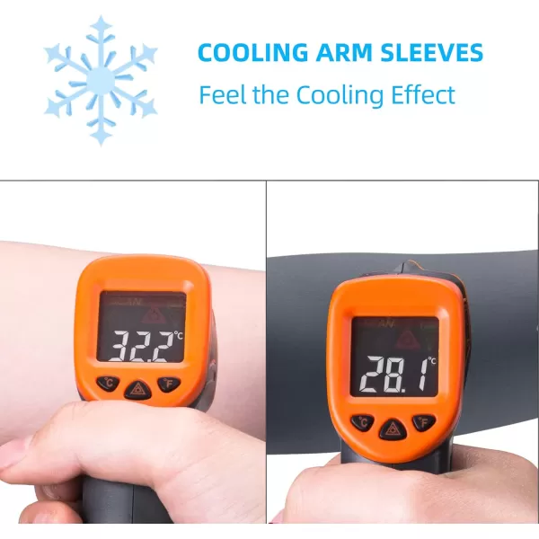 imageROCKBROS Sun Protection Arm Sleeves Cooling Running Golf Fishing Cycling Arm SleevesGrey