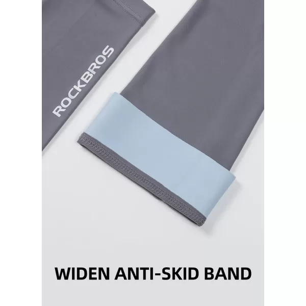imageROCKBROS Sun Protection Arm Sleeves Cooling Running Golf Fishing Cycling Arm SleevesGrey1