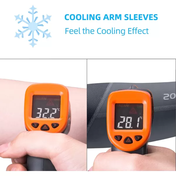 imageROCKBROS Sun Protection Arm Sleeves Cooling Running Golf Fishing Cycling Arm SleevesGrey1