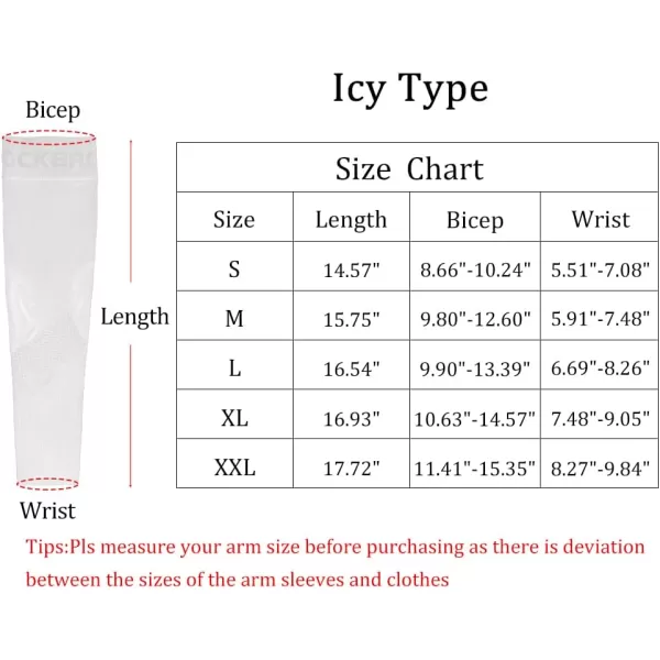 imageROCKBROS Sun Protection Arm Sleeves Cooling Running Golf Fishing Cycling Arm SleevesWhite5
