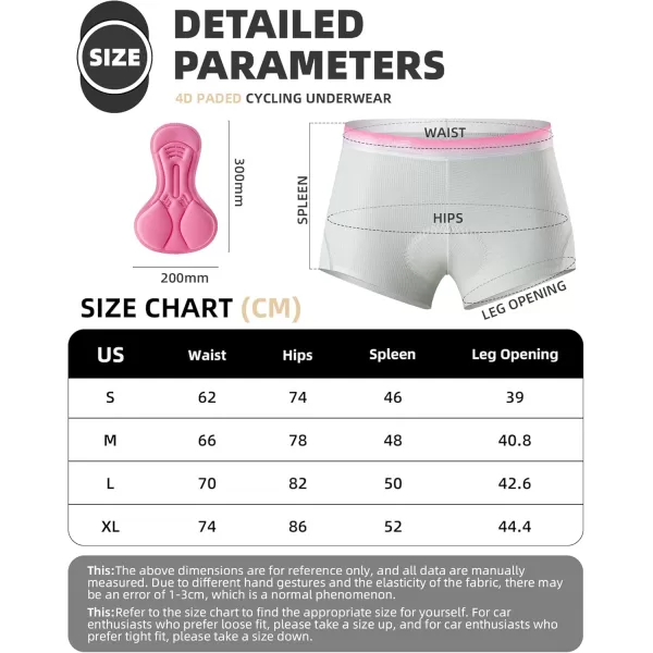 imageROCKBROS Womens Cycling Underwear 4D Padded Bike Shorts Bicycle Mountain Undershorts for Women Riding Briefs