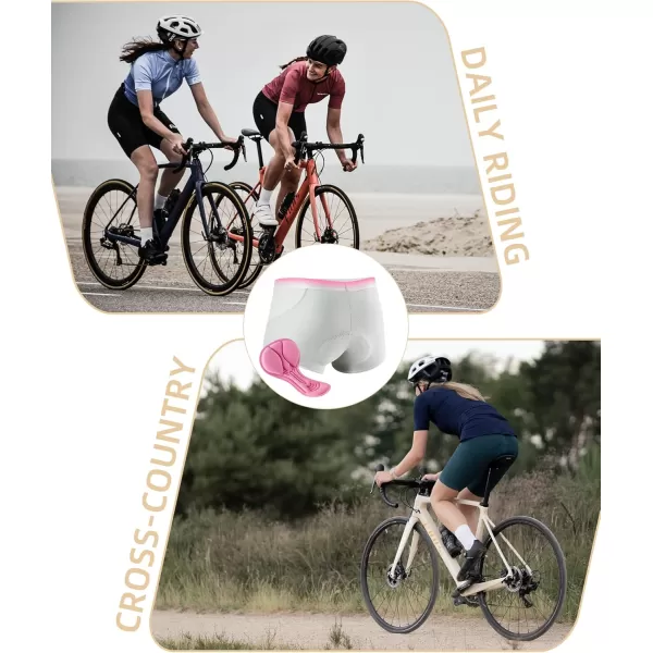 imageROCKBROS Womens Cycling Underwear 4D Padded Bike Shorts Bicycle Mountain Undershorts for Women Riding Briefs