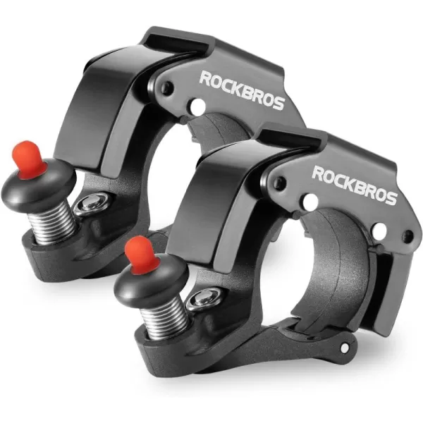 imageROCKBROS Bike Bells Hidden MTB Bells Bicycle Bells for 222mm Handlebars More Than 100dB Clear ampamp Long Sound Ringer Mountain Bike Scooter Youth BikeBlack2 Pack