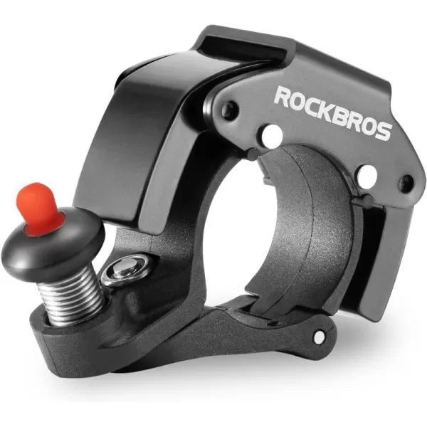 imageROCKBROS Bike Bells Hidden MTB Bells Bicycle Bells for 222mm Handlebars More Than 100dB Clear ampamp Long Sound Ringer Mountain Bike Scooter Youth BikeBlack