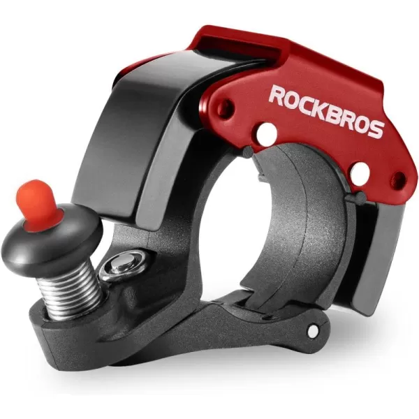 imageROCKBROS Bike Bells Hidden MTB Bells Bicycle Bells for 222mm Handlebars More Than 100dB Clear ampamp Long Sound Ringer Mountain Bike Scooter Youth BikeRed1