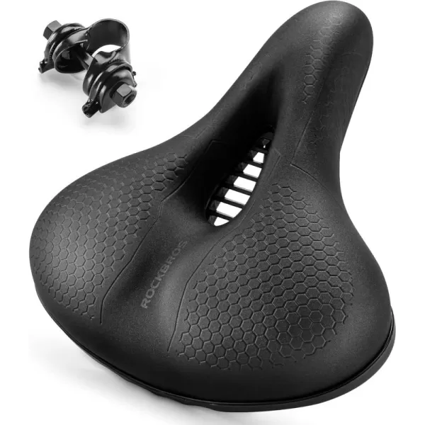 imageROCKBROS Bike Seat Memory Foam Bike Saddle Comfortable Waterproof for City Mtb Racing BikesLeisure