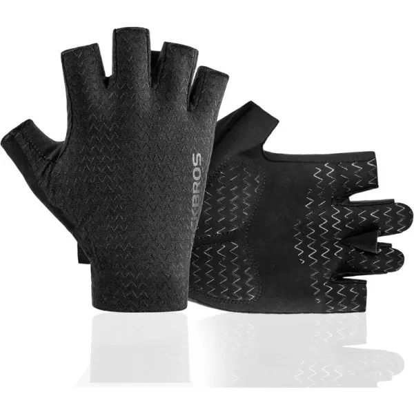 imageROCKBROS Cycling Gloves Bike Gloves Biking Gloves for Men and Women Half Finger MTB Road Bicycle Gloves  Absorbing Gel Pad AntiSlip Breathable Motorcycle Mountain Bike Gloves UnisexUS SAsian M
