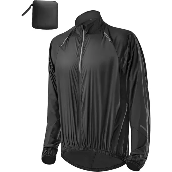 imageROCKBROS Cycling Jacket Windbreaker Summer Bike Outdoor Skinsuit Waterproof Jacket Sun Protection Riding Equipment UPF50Black
