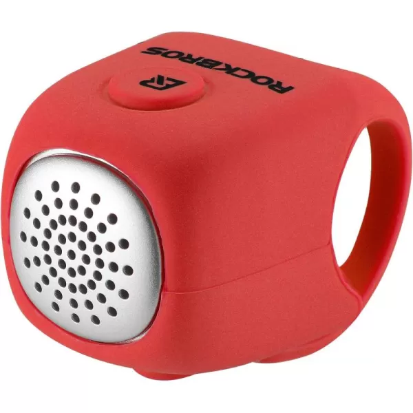 imageROCKBROS Electric Bike Horn 90 dB Electra Bike Bell Loud Bike Horn Electronic for Adults Kids Bicycle BellsRed