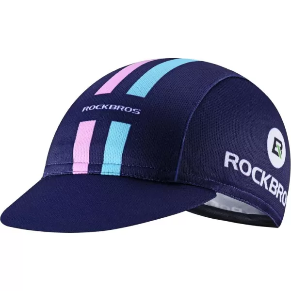 imageROCKBROS Mens Cycling Cap Breathable Sun Proof Helmet Liner HatBlue Purple
