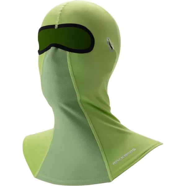 imageROCKBROS Summer Balaclava Face Mask Cooling Neck Gaiter Breathable Face Covering Motorcycle Cycling for Men WomenGreen